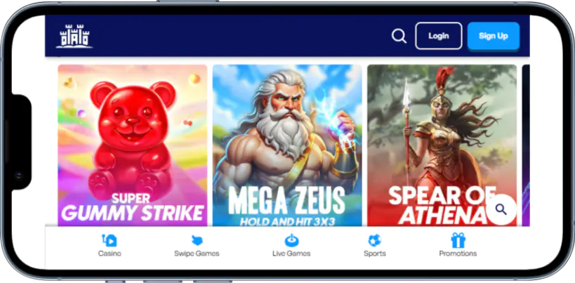 Skyhills Casino Mobiele App Interface